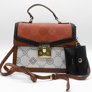 ALDO HAND BAG Black Brown (2)