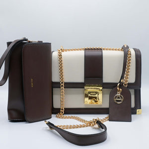 ALDO HAND BAG Off-White Brown (3)