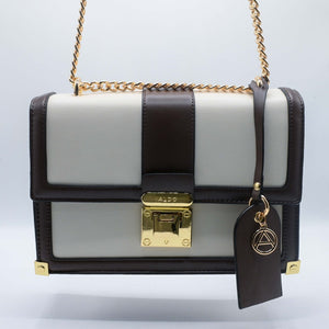 ALDO HAND BAG Off-White Brown (7)