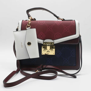 ALDO HAND BAG White Brown (2)