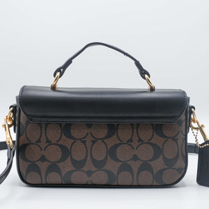 COACH TOP SHOLDER BAG Brown (2)
