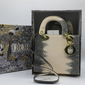 LADY DIOR HAND BAG Grey