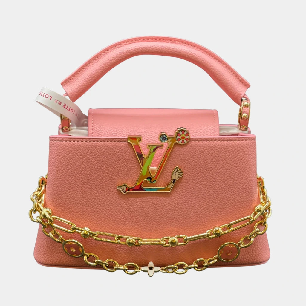 LV Capucine mini Handbag Pink
