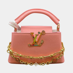 LV Capucine mini Handbag Pink