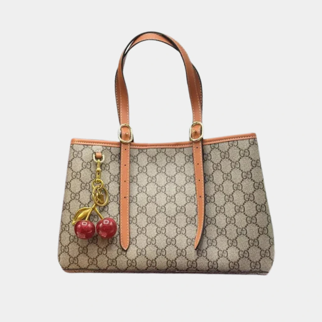 GG MBLEM MEDIUM TOTE BAG Beige