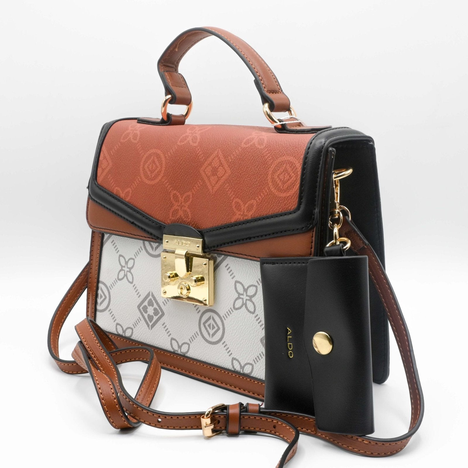 ALDO HAND BAG Black Brown (3)