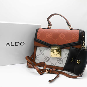 ALDO HAND BAG Black Brown