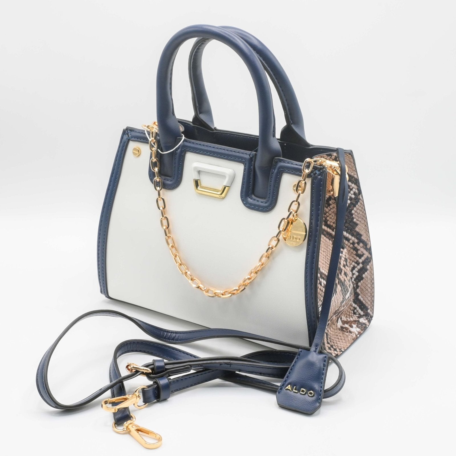ALDO HAND BAG White Blue (3)