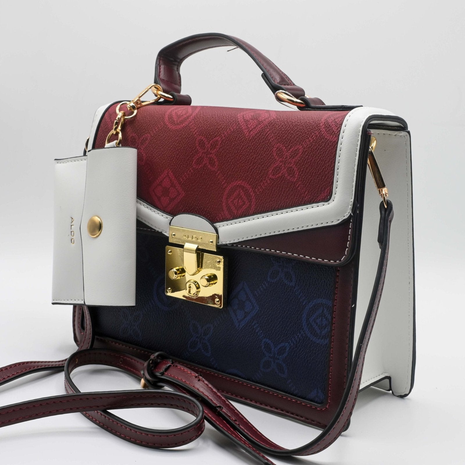 ALDO HAND BAG White Brown (3)