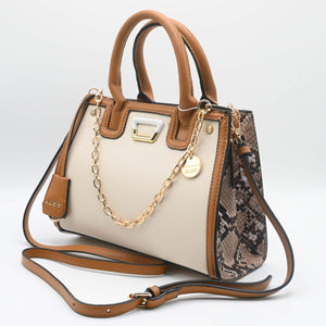 ALDO HAND BAG White Brown (3)