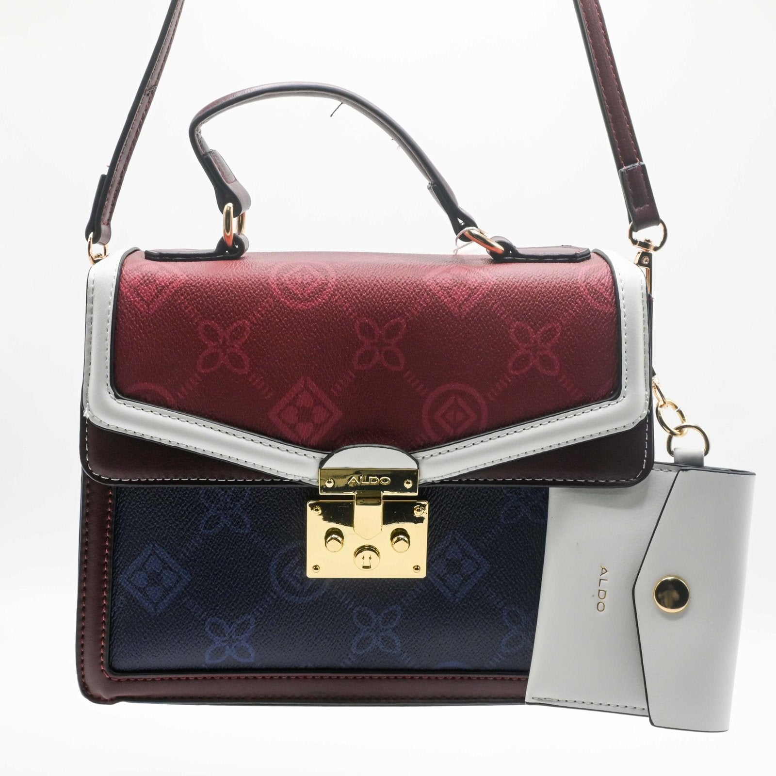 ALDO HAND BAG White Brown (8)