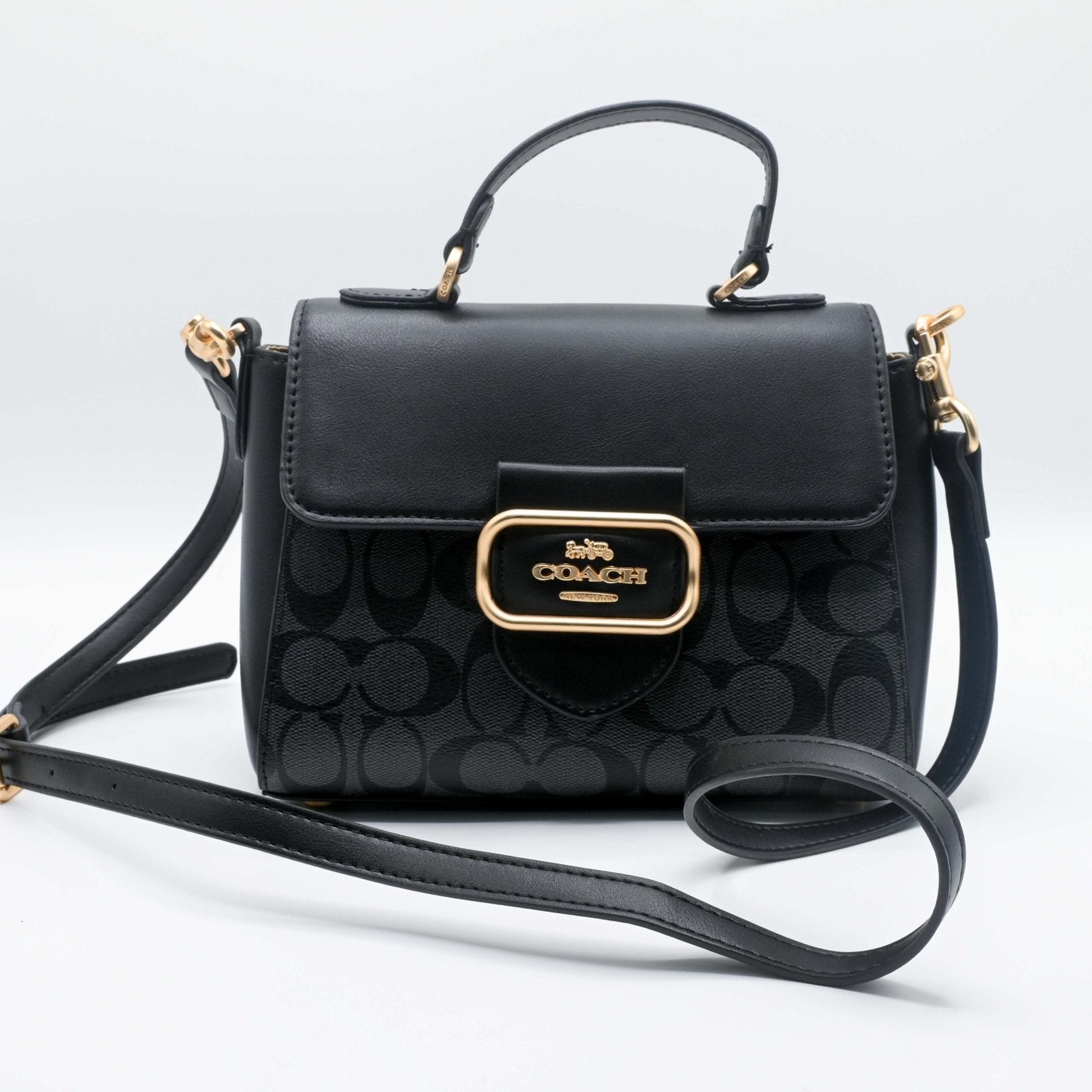 COACH TOP SHOLDER BAG Black (2)