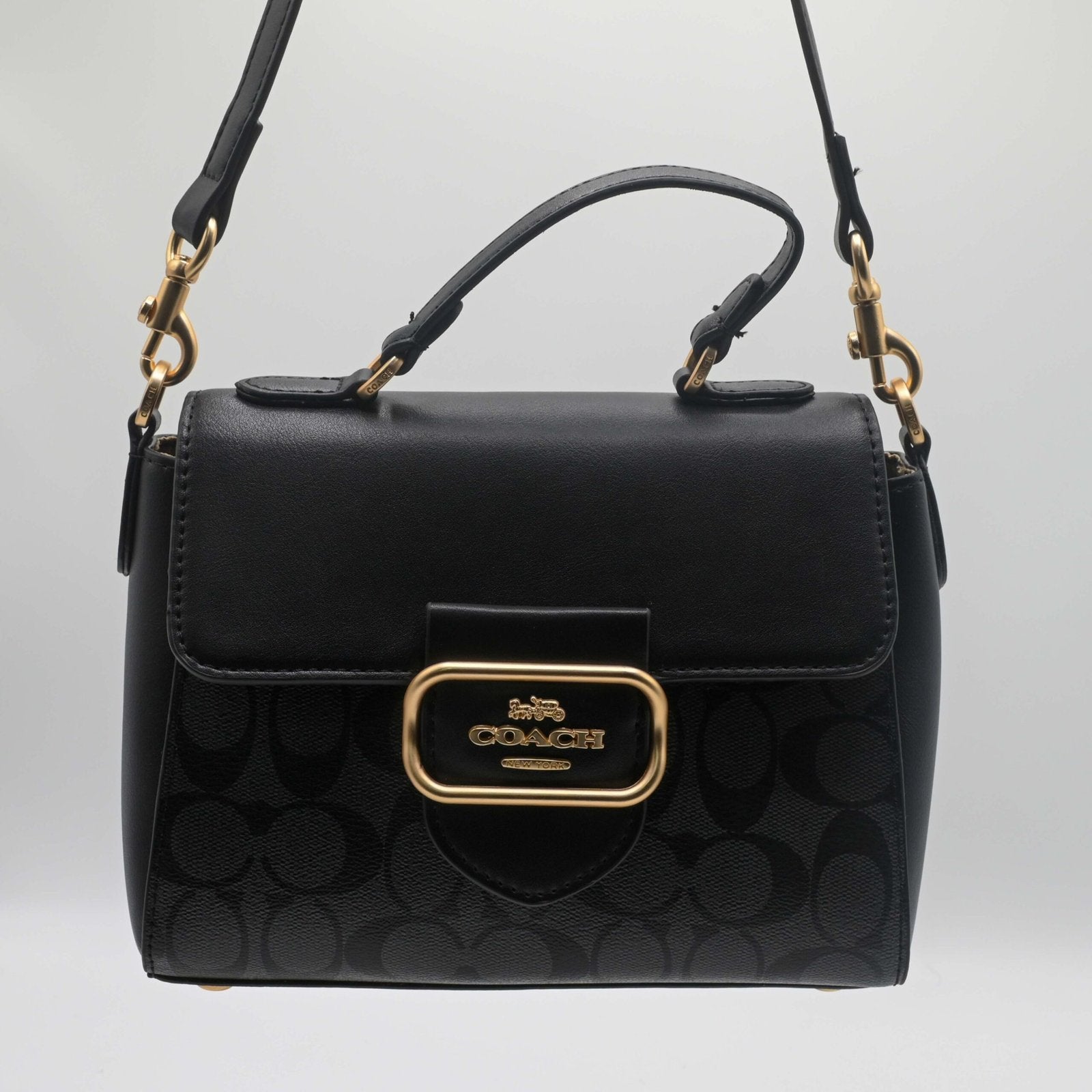 COACH TOP SHOLDER BAG Black (8)