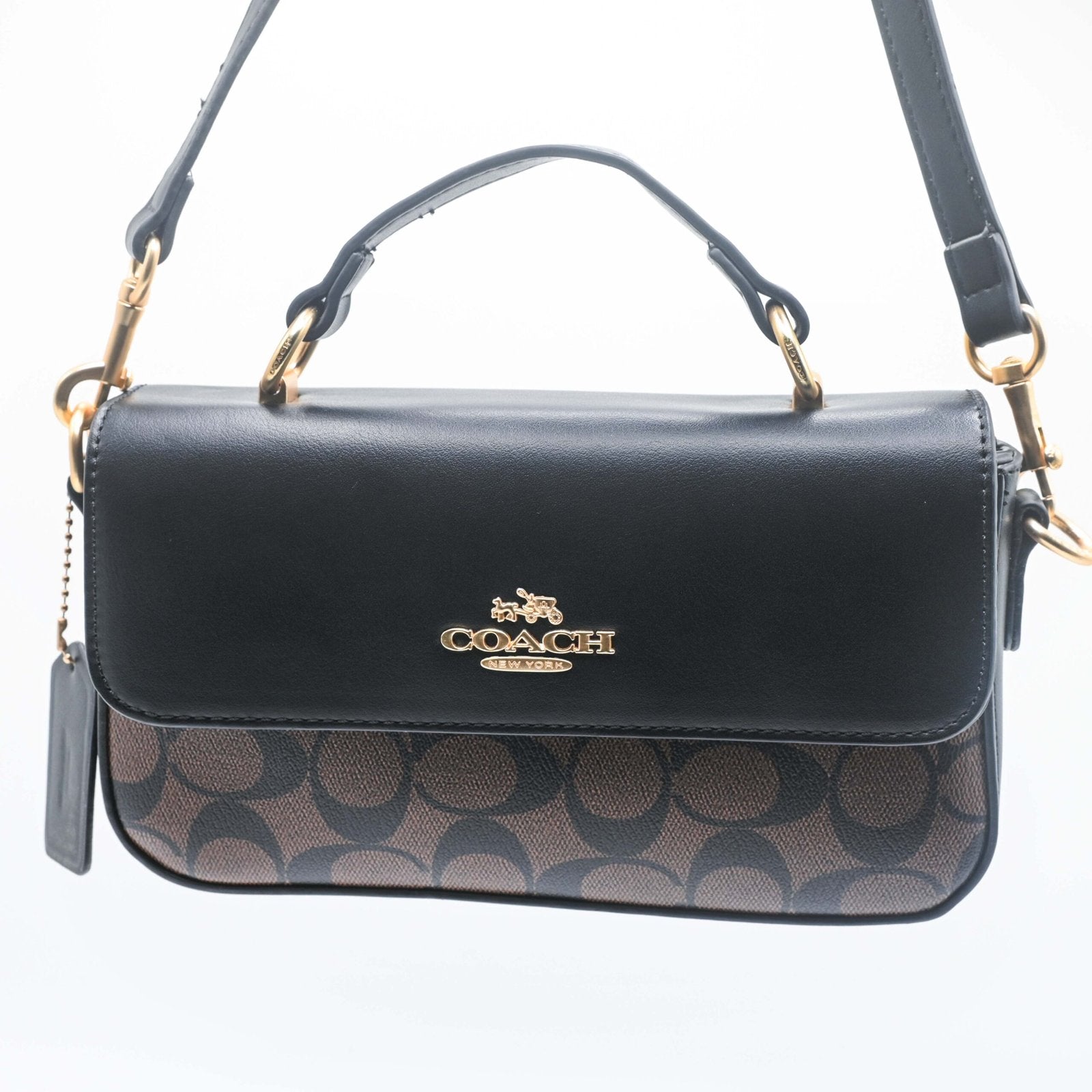 COACH TOP SHOLDER BAG Brown (3)