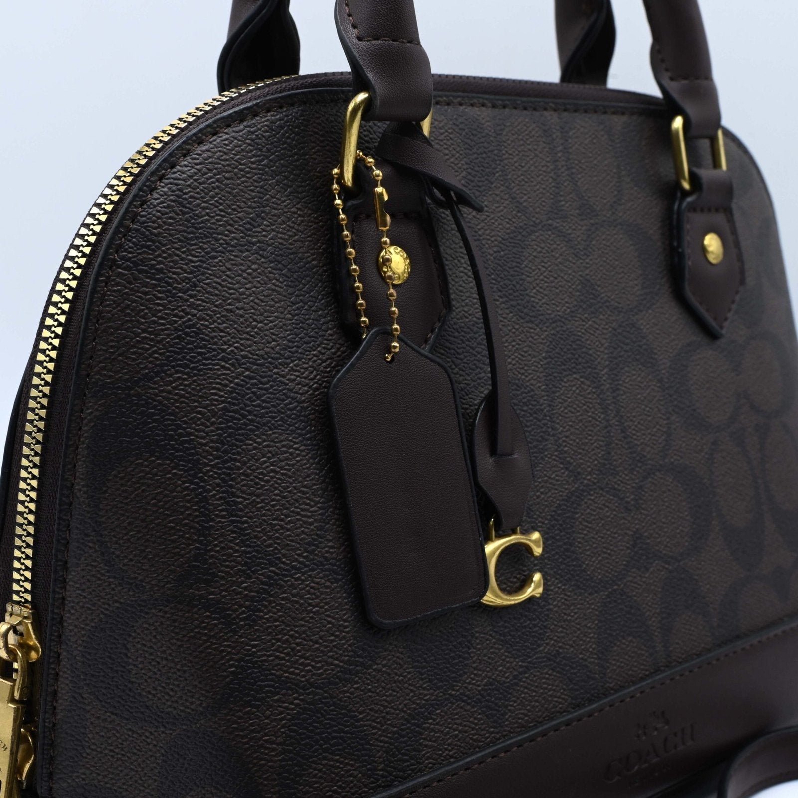 Coach Handbag Dark Brwon (4)