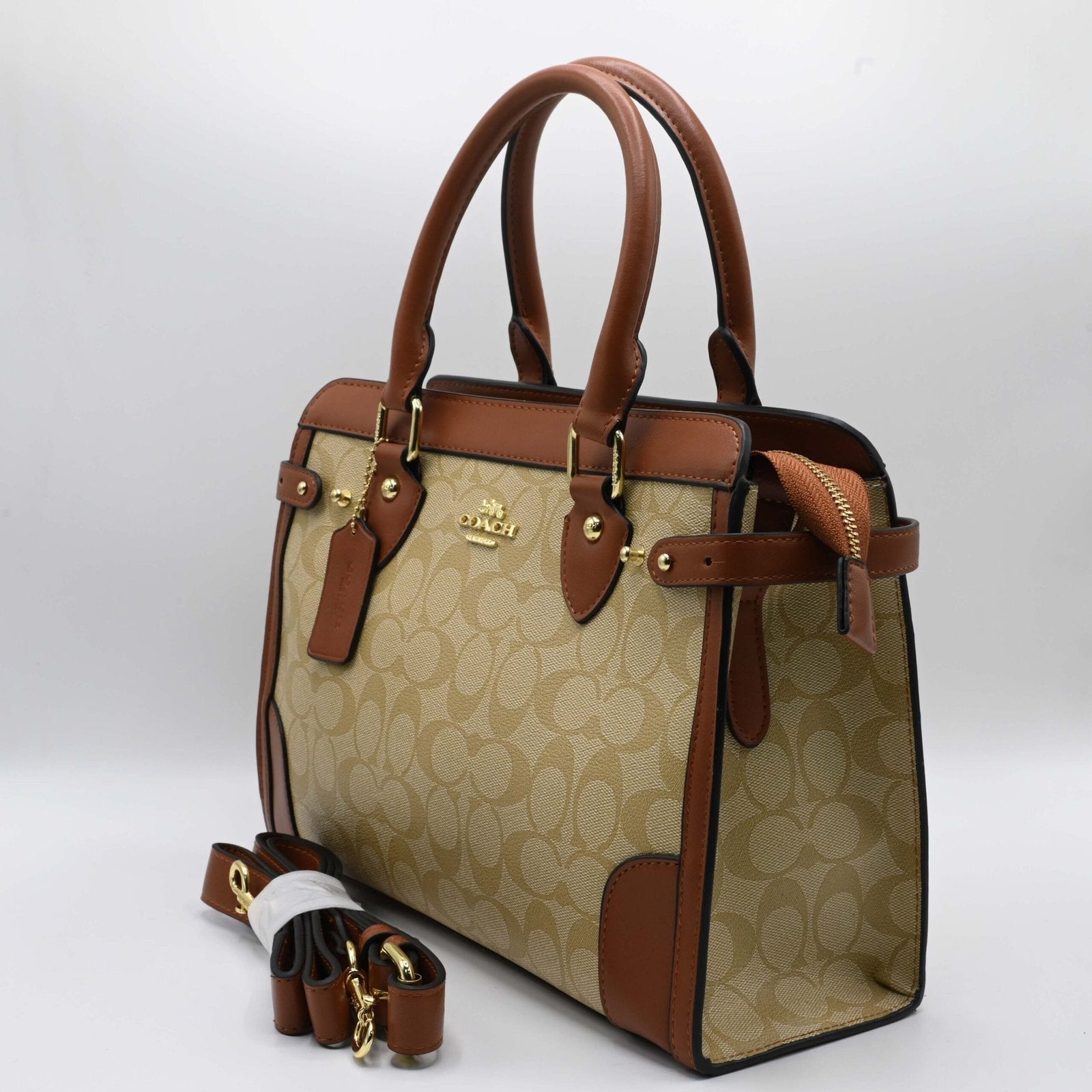 Coach Handbag Light Brown (2)