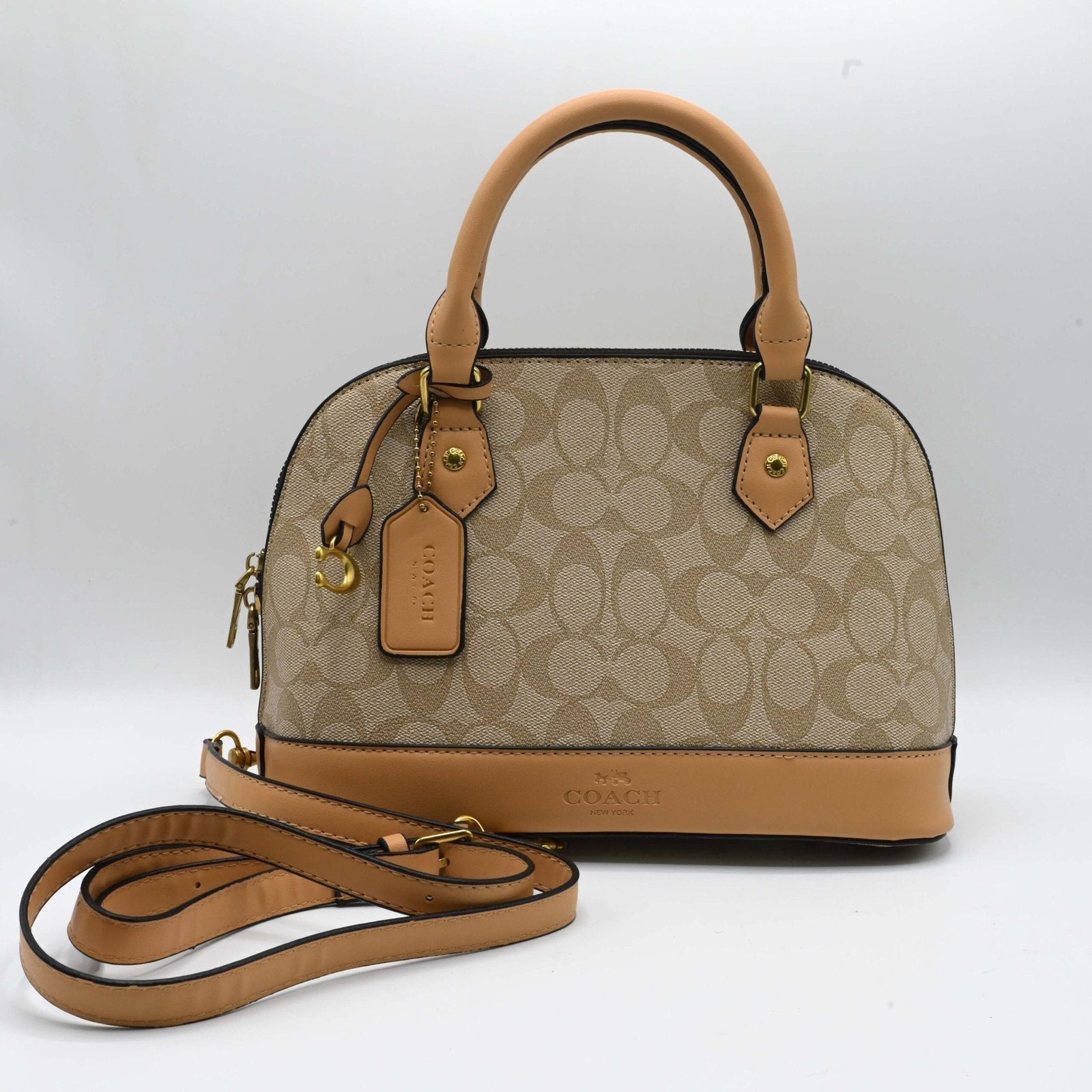 Coach Handbag Light Brown (2)