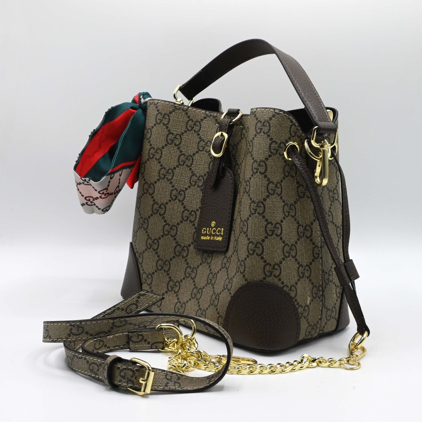 GUCCI BUCKET Brown (3)
