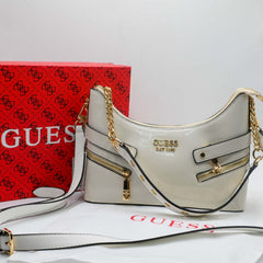 GU HAND BAG White