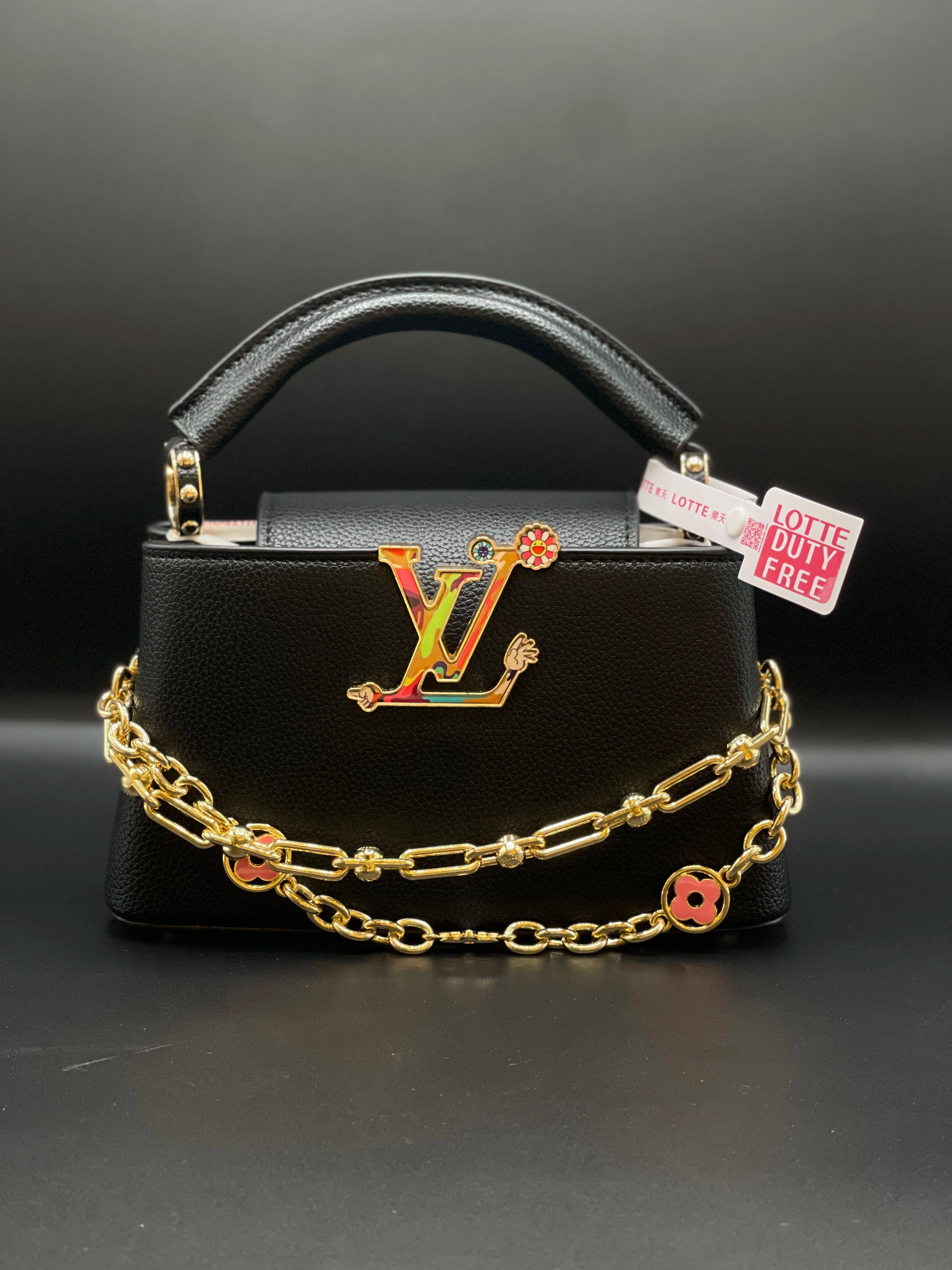 LV Capucine mini Handbag Black