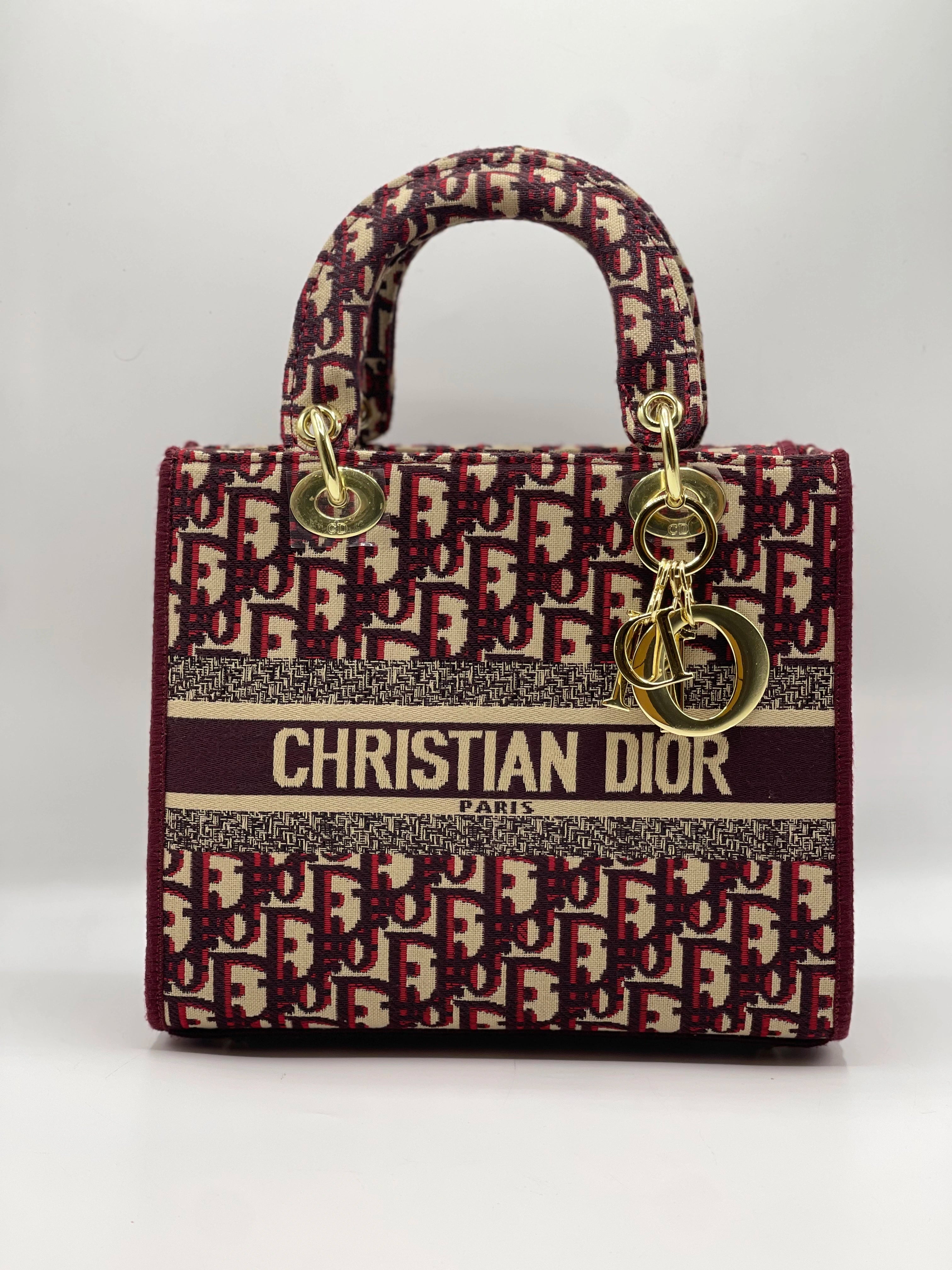 LADY DI HAND BAG - Maroon Oblique