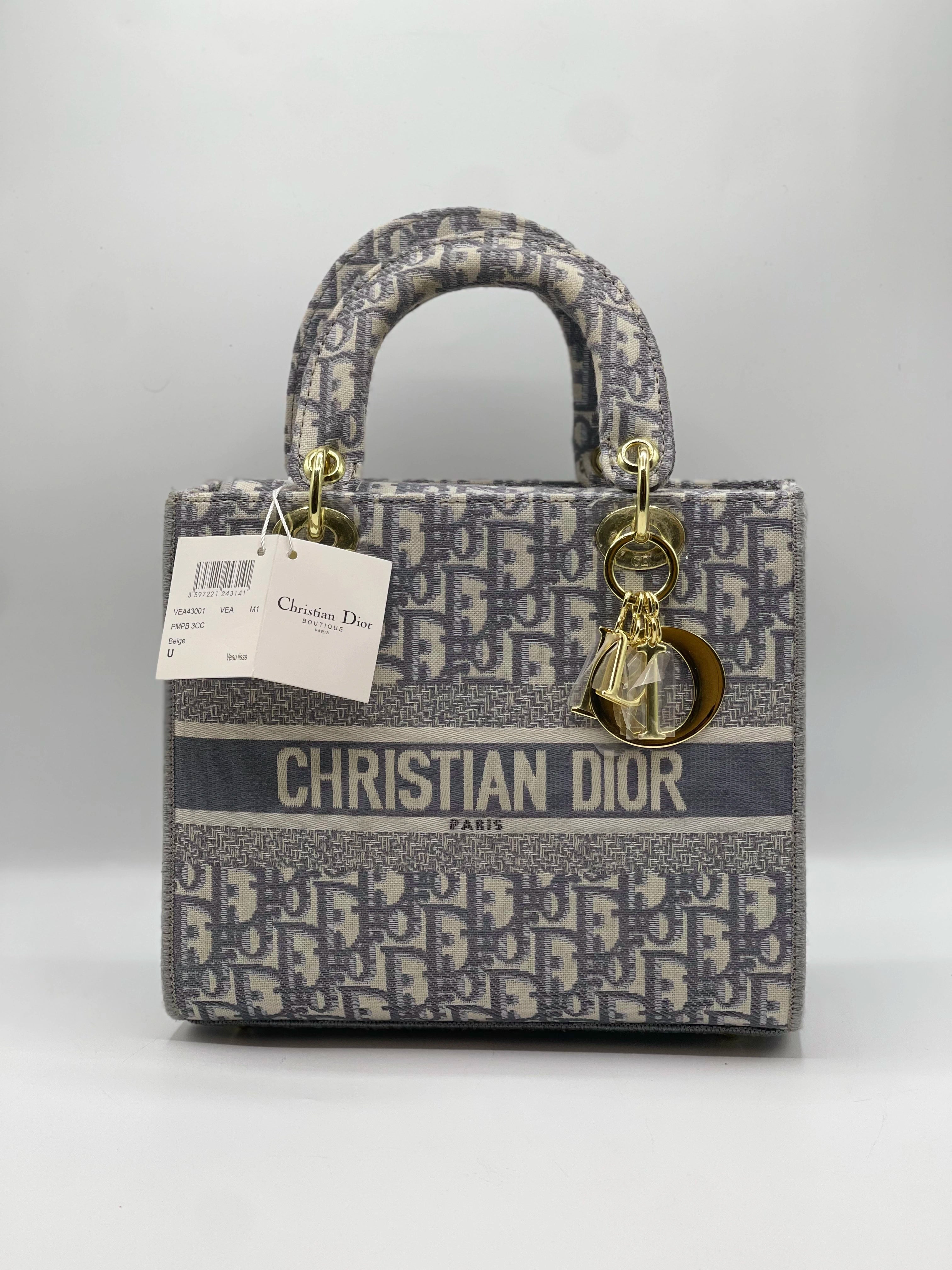 LADY DI HAND BAG - Grey Oblique