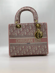 LADY DI HAND BAG - Pink Oblique