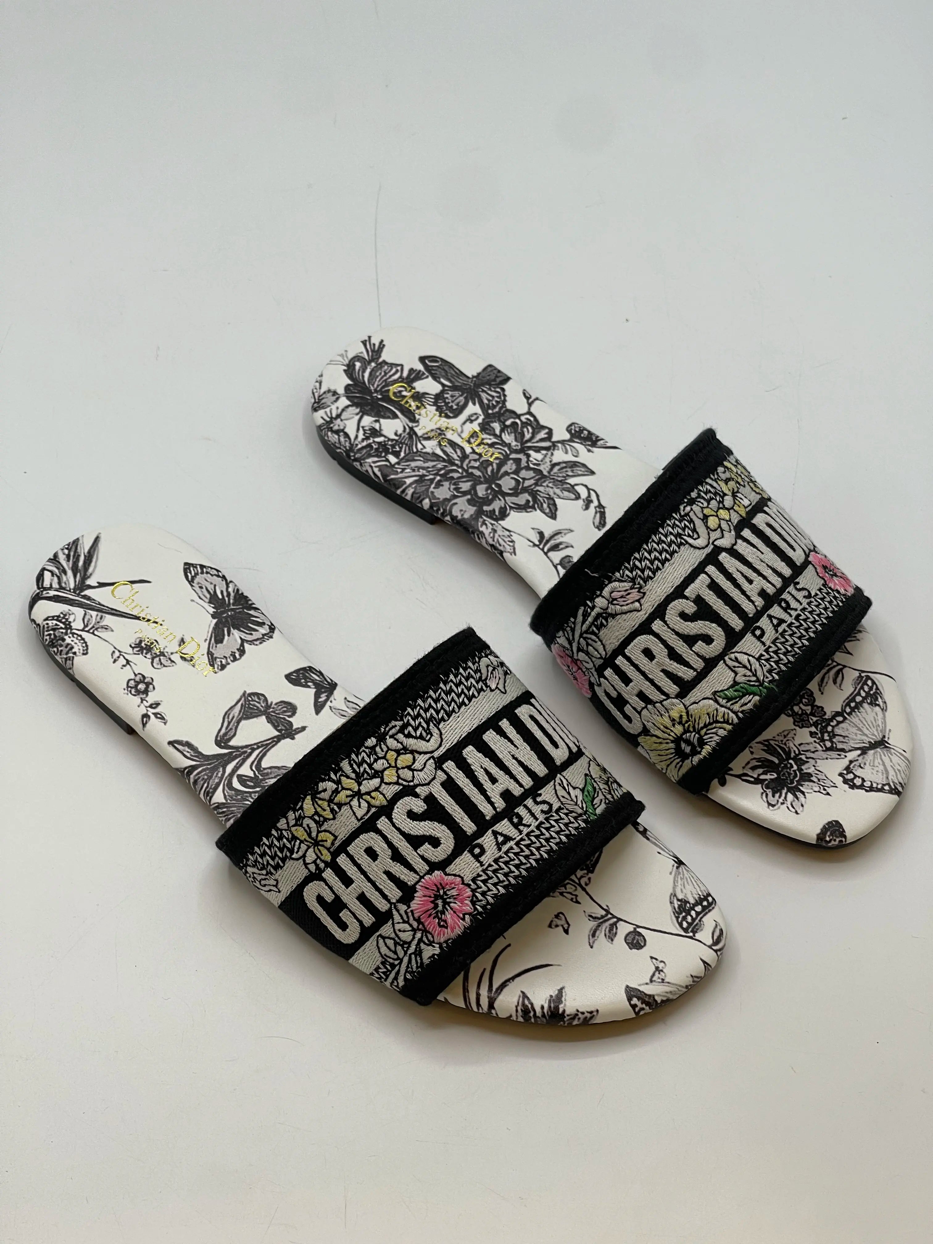 DI slippers Grey/White