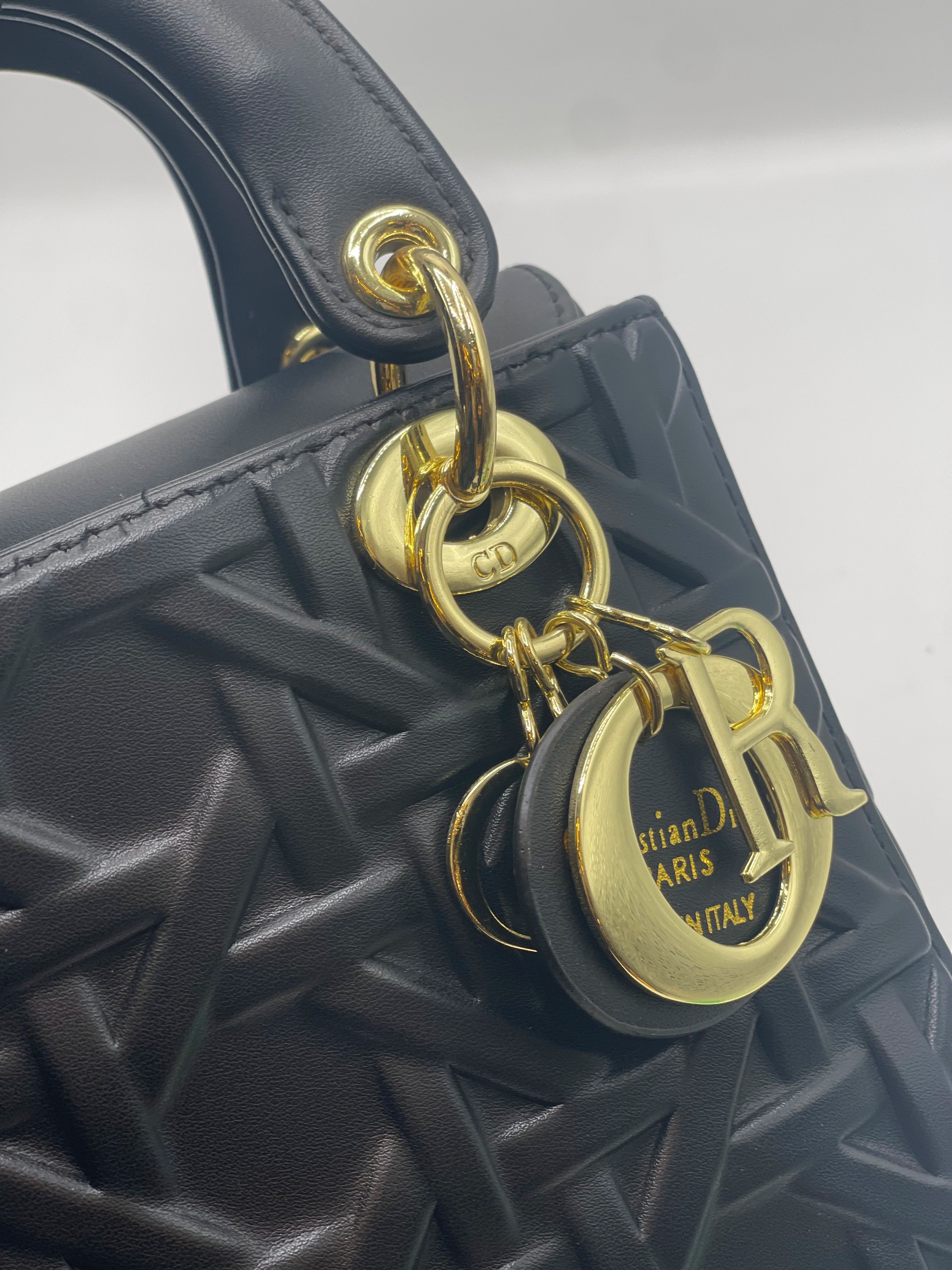 LADY DI HAND BAG - Black Cannage