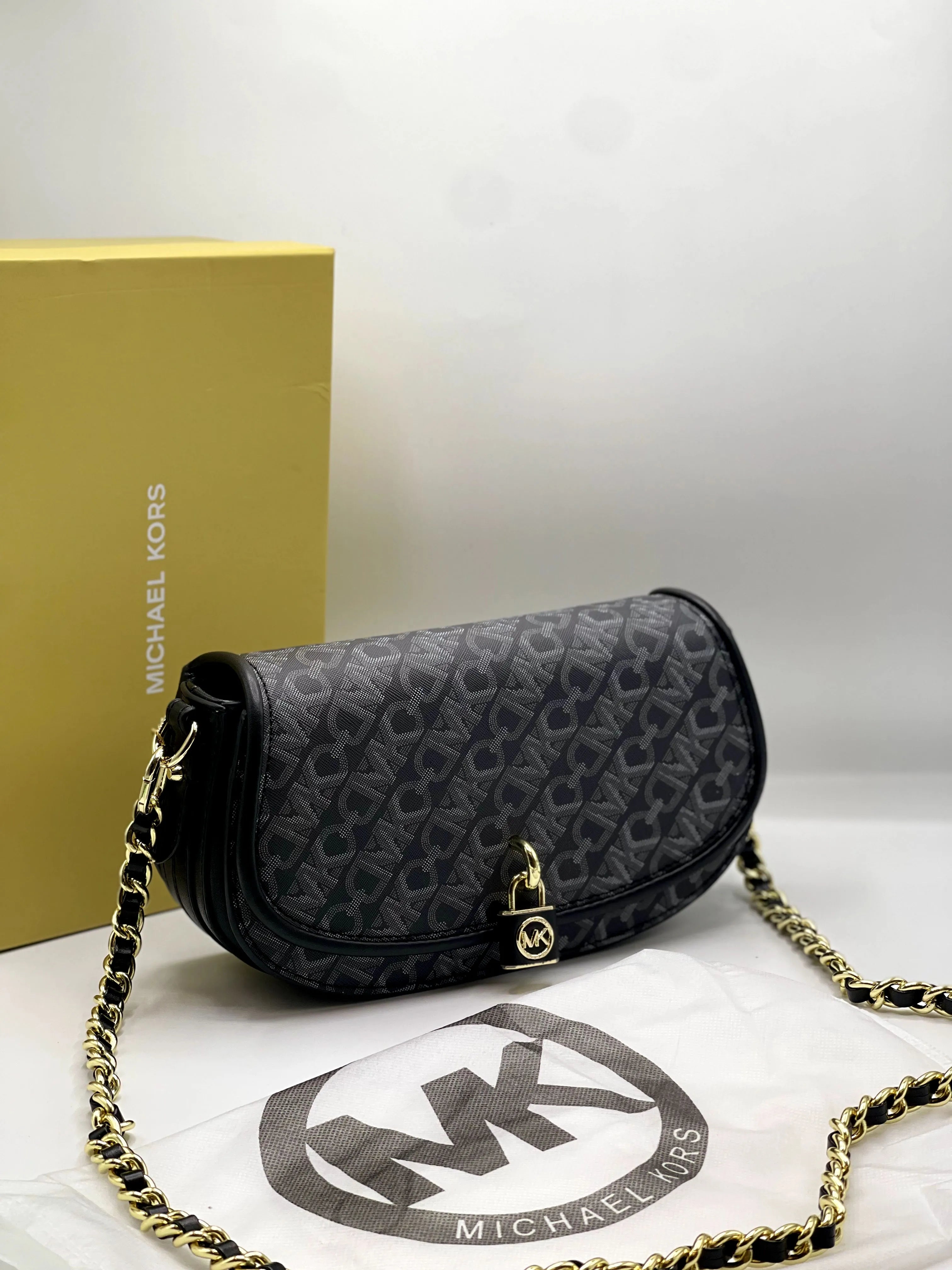 MK-Signature Shoulder Bag