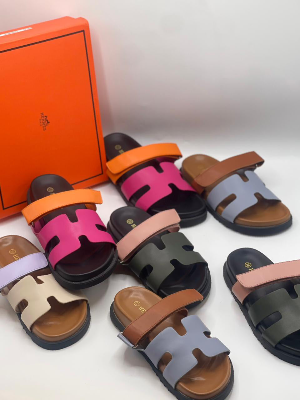 HM Two Tone slippers Black/Pink