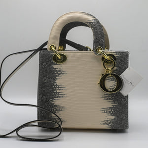LADY DIOR HAND BAG Grey (2)