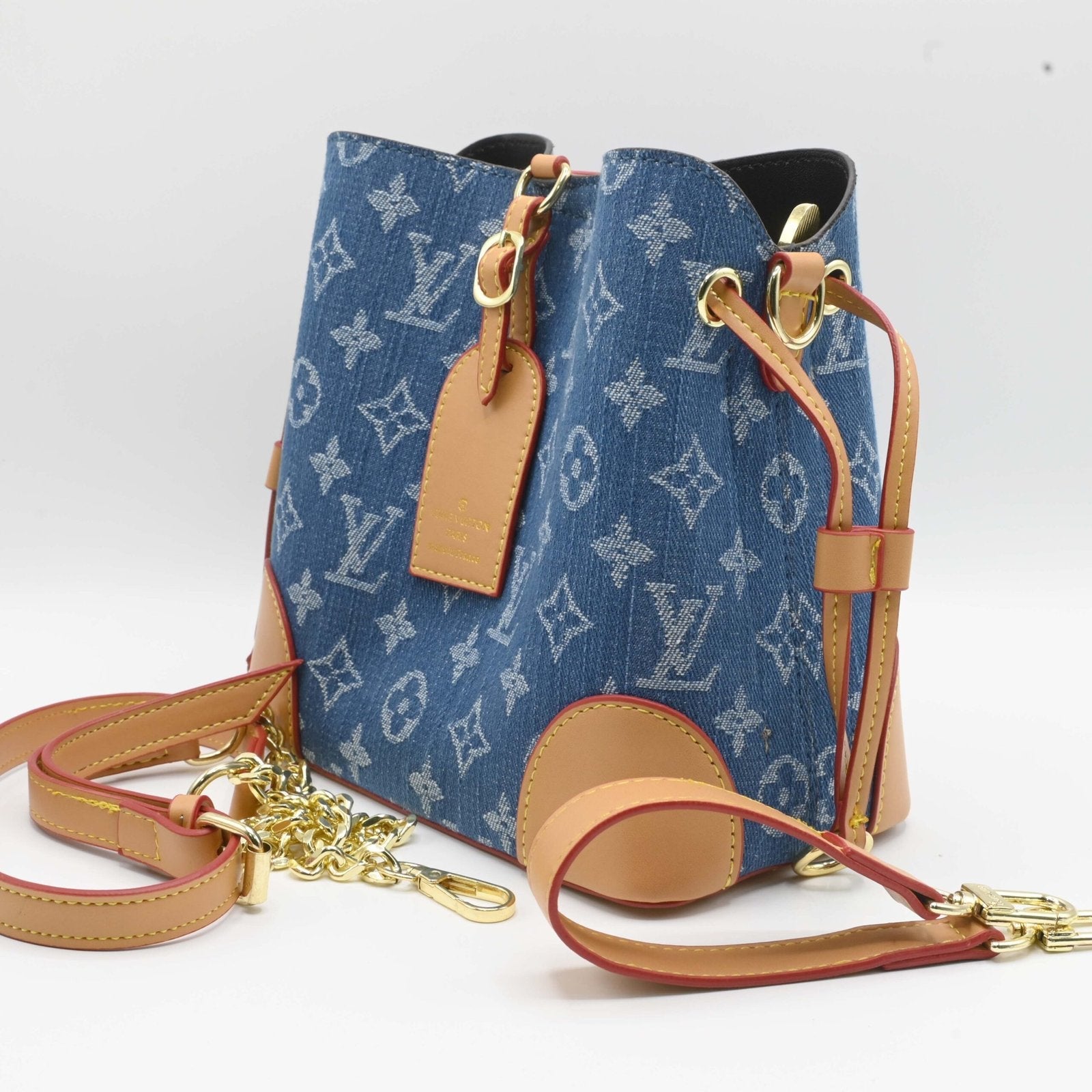 Louis Vuitton BUCKET Blue (3)