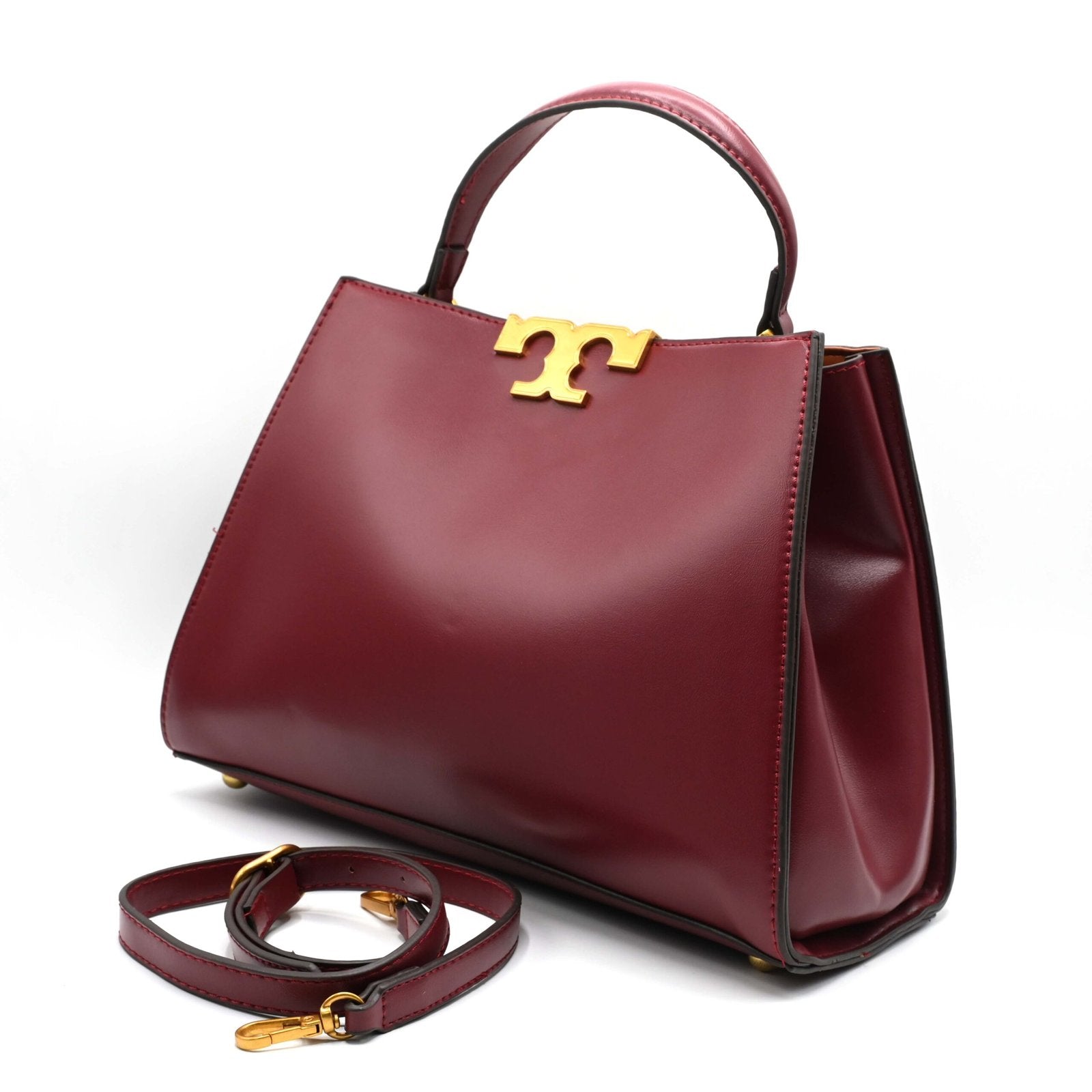 Tory Burch Handbag Maroon (2)