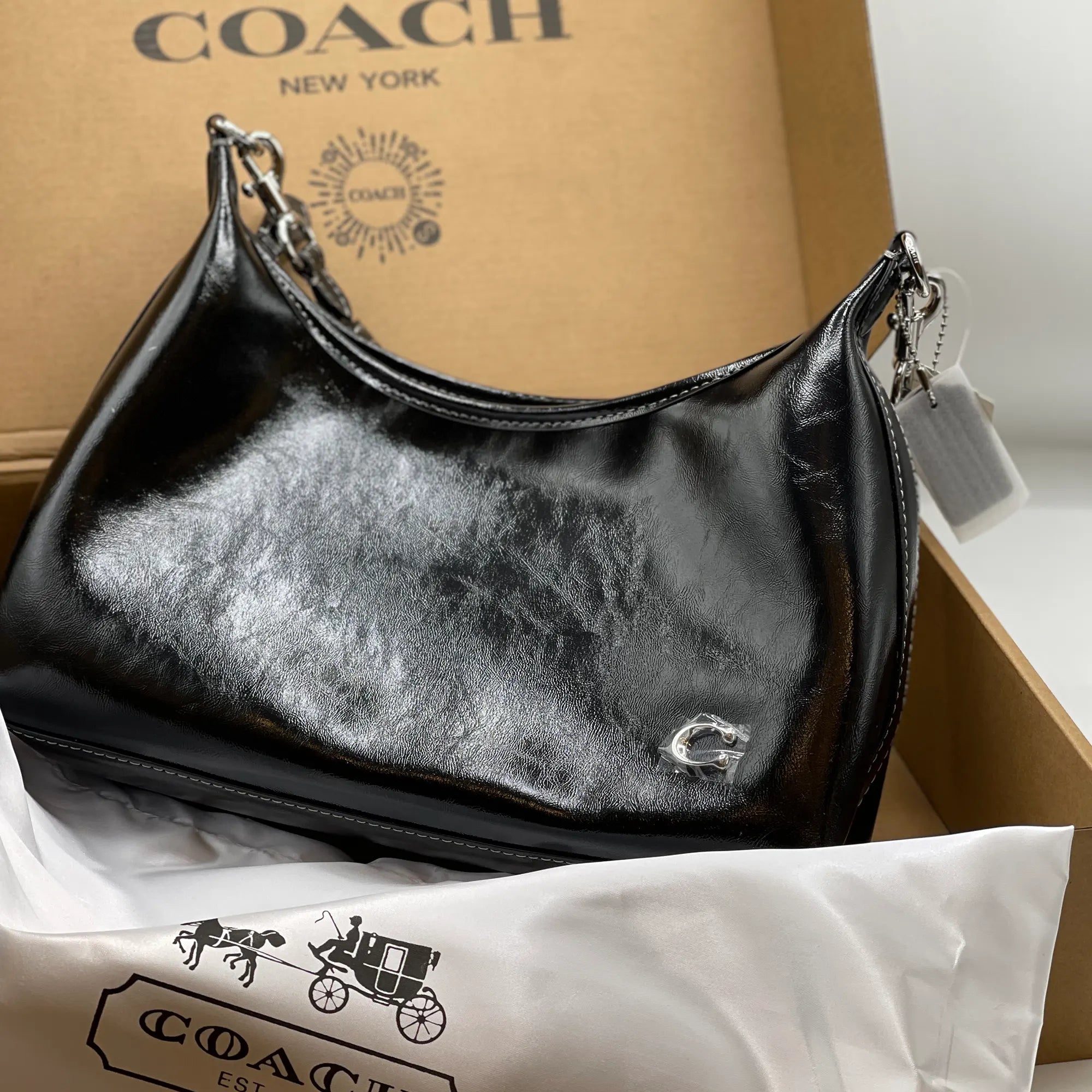 Marilyn Small Color-Block Saffiano Leather Messenger Bag