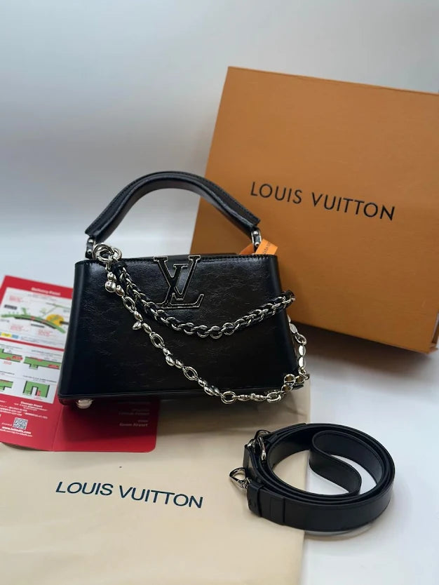 LV Capucine Mini Handbag Black