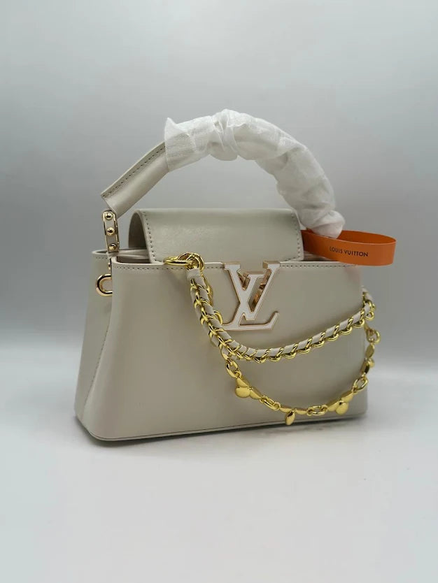 LV Capucine Mini Handbag White